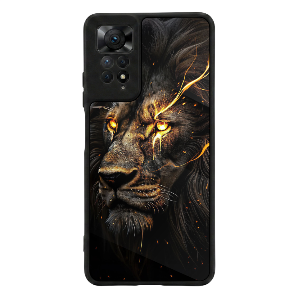 Xiaomi Redmi Note 12 Pro Uyumlu Aslan Tasarımlı Glossy Premium Kılıf