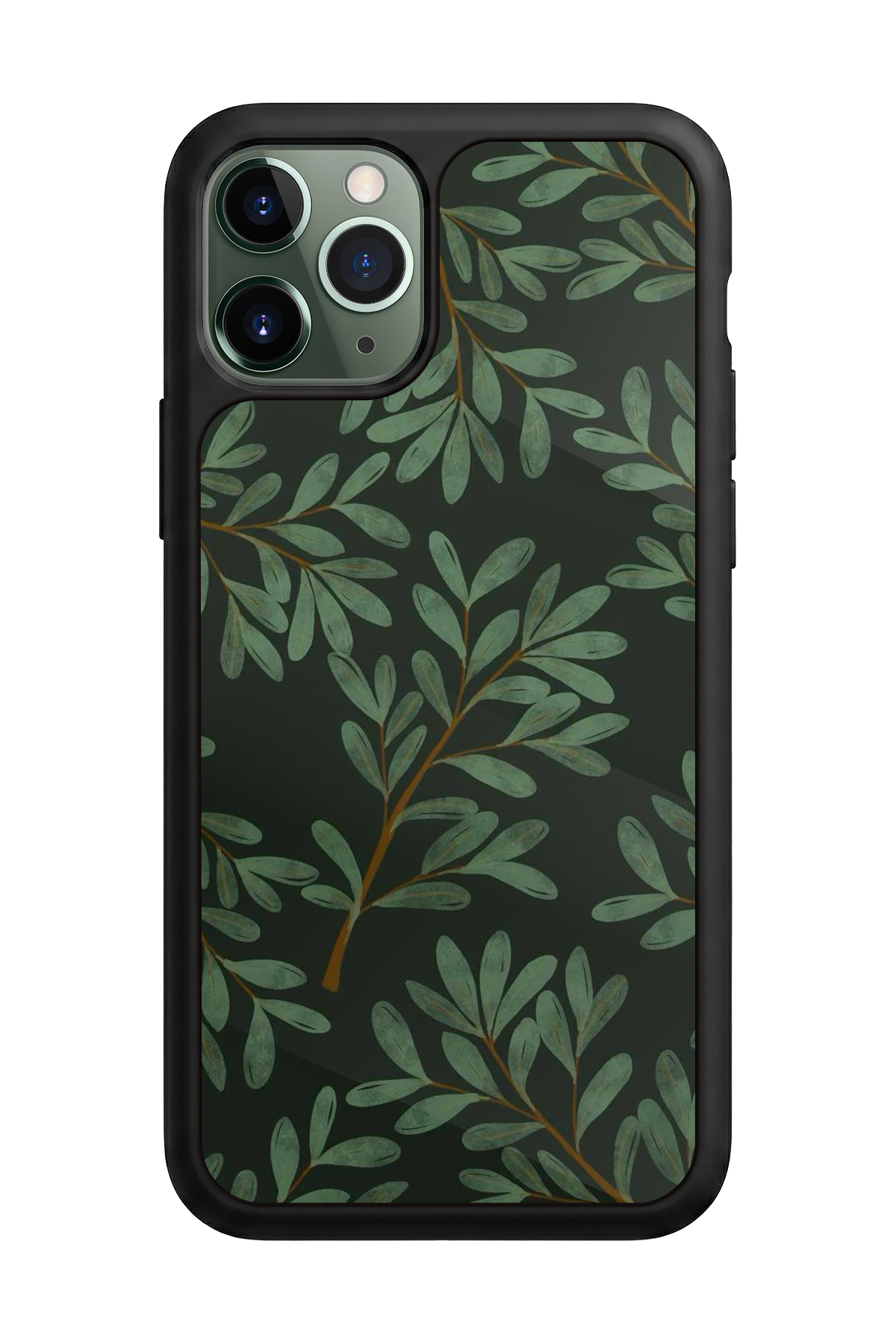 iPhone 11 Pro Uyumlu Botanik Tasarımlı Glossy Premium Kılıf