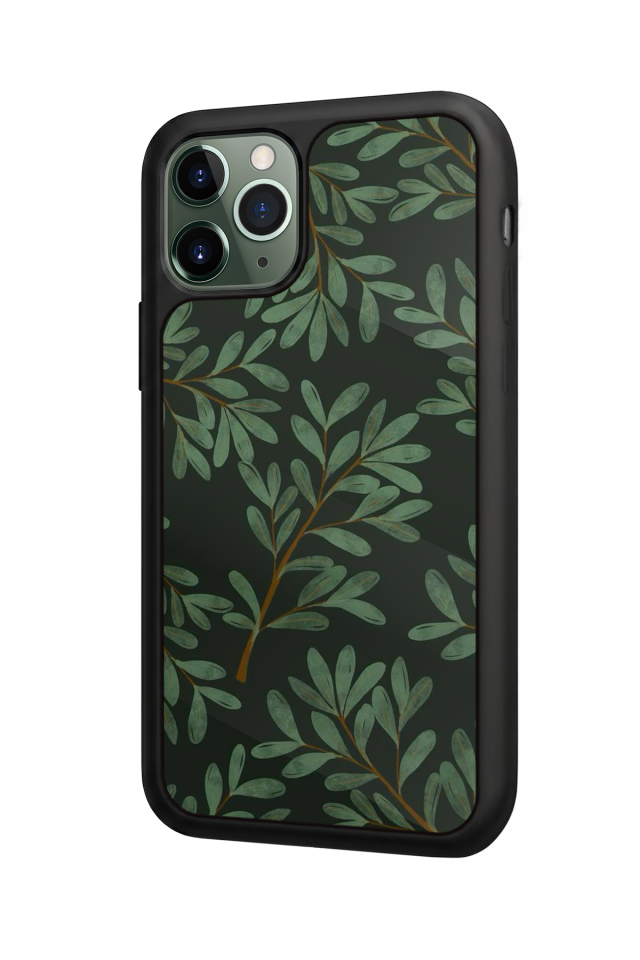 iPhone 11 Pro Uyumlu Botanik Tasarımlı Glossy Premium Kılıf