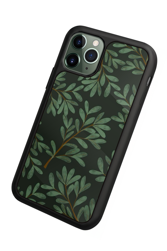 iPhone 11 Pro Uyumlu Botanik Tasarımlı Glossy Premium Kılıf