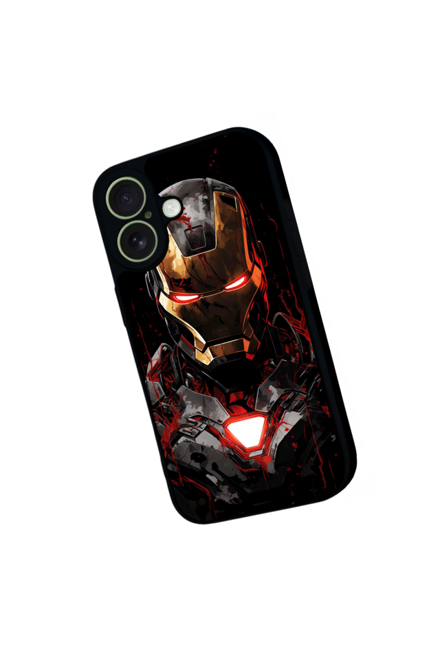 iPhone 17 Uyumlu  Iron Man ( Demir Adam ) Tasarımlı Glossy Premium Kılıf