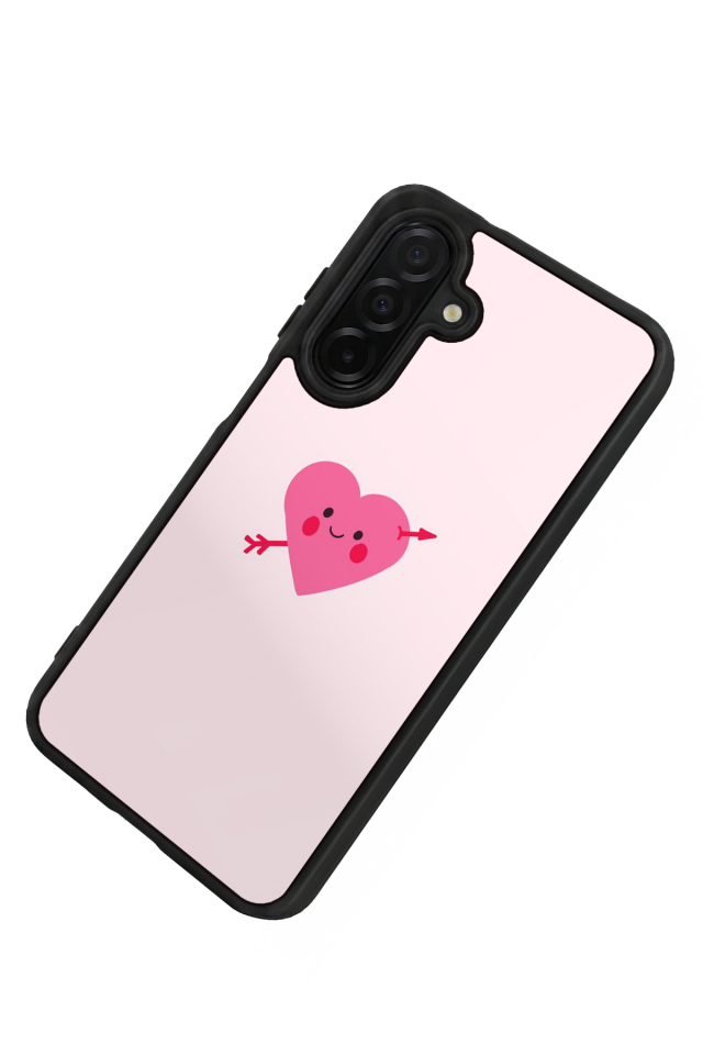 Samsung Galaxy A56 Uyumlu Kalp Love Tasarımlı Glossy Premium Kılıf
