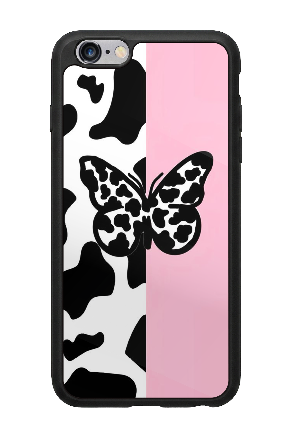 iPhone 6 Plus Uyumlu Kelebek Tasarımlı Glossy Premium Kılıf