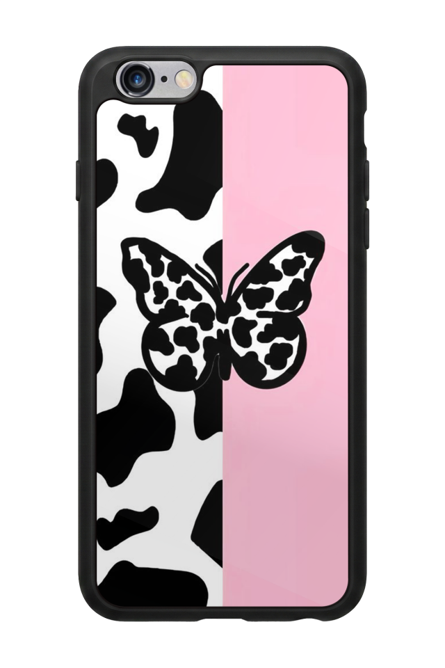 iPhone 6 Plus Uyumlu Kelebek Tasarımlı Glossy Premium Kılıf