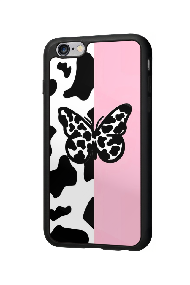 iPhone 6 Plus Uyumlu Kelebek Tasarımlı Glossy Premium Kılıf
