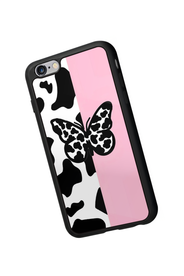 iPhone 6 Plus Uyumlu Kelebek Tasarımlı Glossy Premium Kılıf