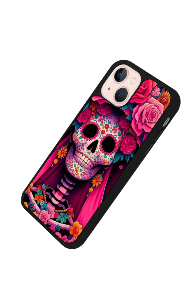 iPhone 13/14 Uyumlu KuruKafa Tasarımlı Glossy Premium Kılıf