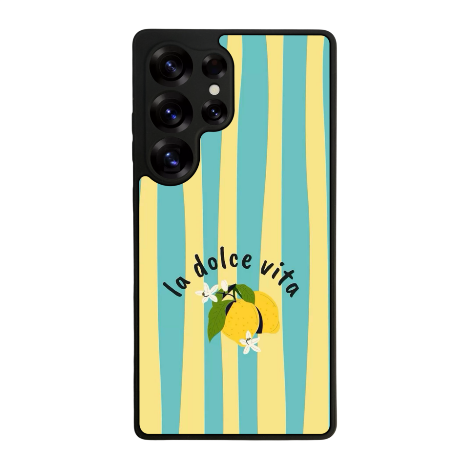 Samsung Galaxy S25 Ultra Uyumlu Limon Tasarımlı Glossy Premium Kılıf