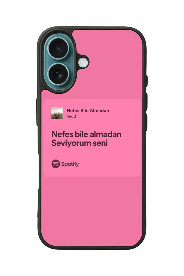 iPhone 16 Uyumlu Sarki Sozleri Tasarımlı Glossy Premium Kılıf