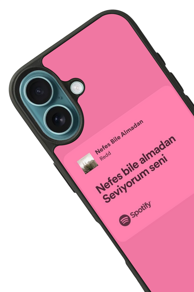iPhone 16 Uyumlu Sarki Sozleri Tasarımlı Glossy Premium Kılıf