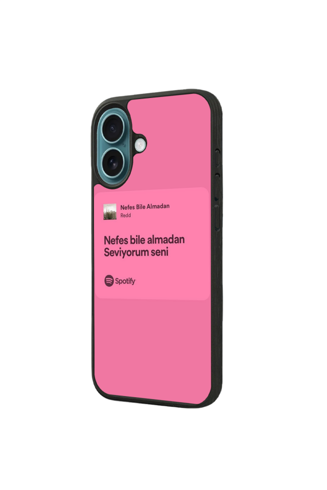 iPhone 16 Uyumlu Sarki Sozleri Tasarımlı Glossy Premium Kılıf