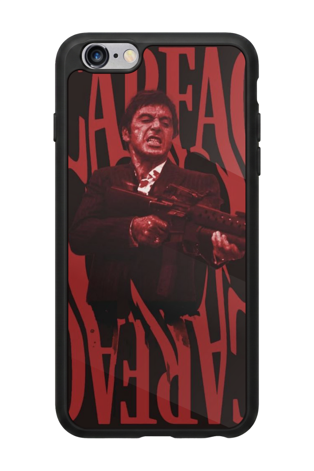 iPhone 6s Plus Uyumlu Scarface Tasarımlı Glossy Premium Kılıf