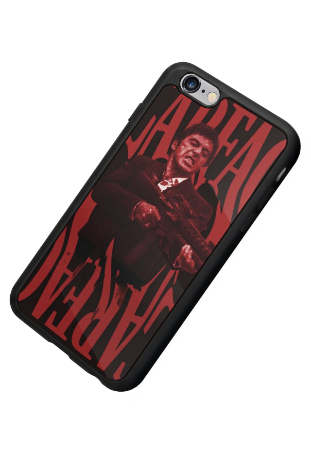 iPhone 6s Plus Uyumlu Scarface Tasarımlı Glossy Premium Kılıf
