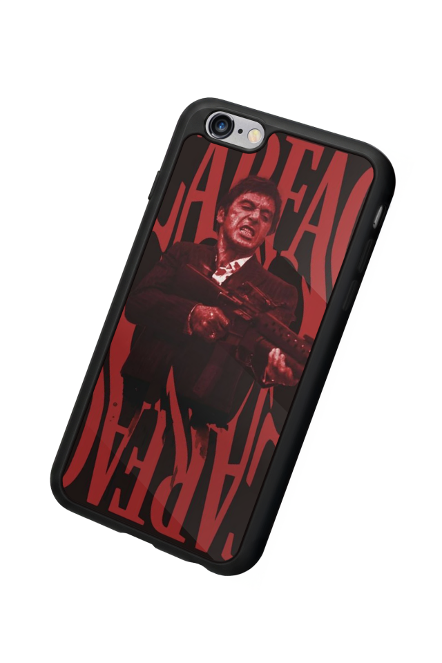 iPhone 6s Plus Uyumlu Scarface Tasarımlı Glossy Premium Kılıf