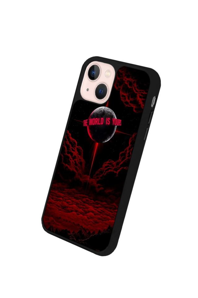 iPhone 15 Plus Uyumlu Scarface Tasarımlı Glossy Premium Kılıf