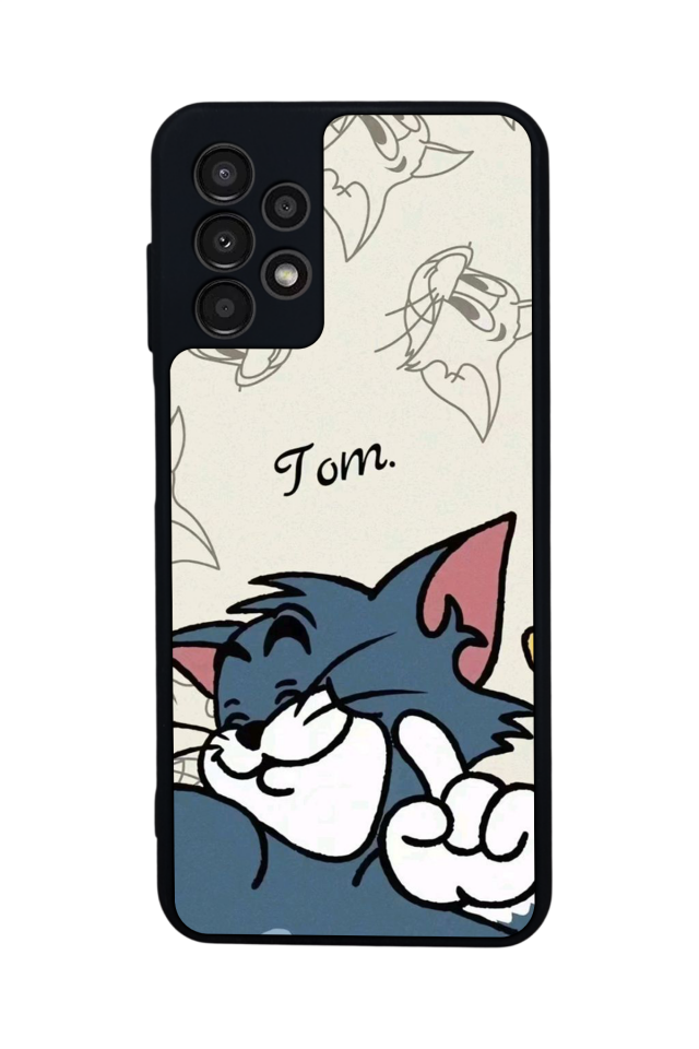 Samsung Galaxy A23 Uyumlu Tom And Jerry Tasarımlı Glossy Premium Kılıf