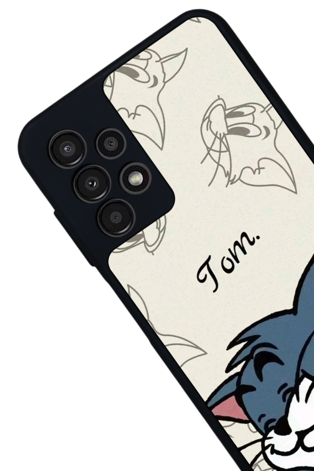 Samsung Galaxy A23 Uyumlu Tom And Jerry Tasarımlı Glossy Premium Kılıf