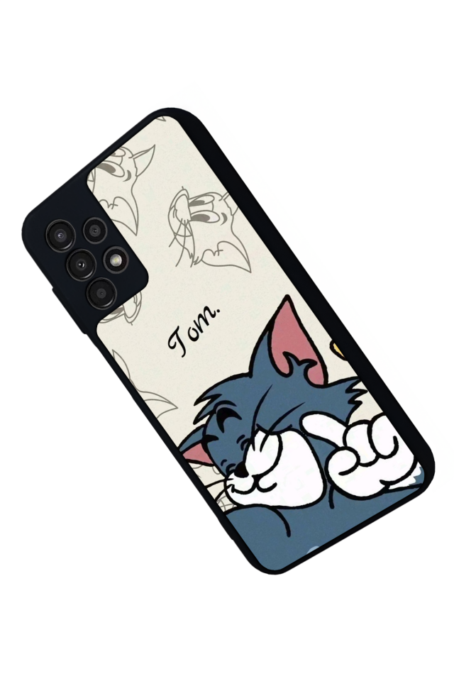 Samsung Galaxy A23 Uyumlu Tom And Jerry Tasarımlı Glossy Premium Kılıf