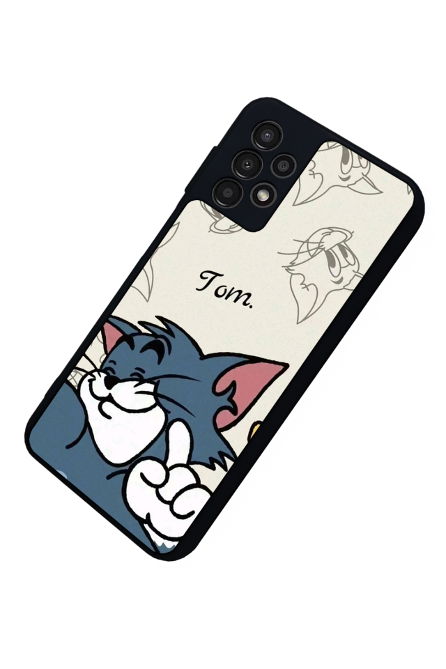 Samsung Galaxy A23 Uyumlu Tom And Jerry Tasarımlı Glossy Premium Kılıf