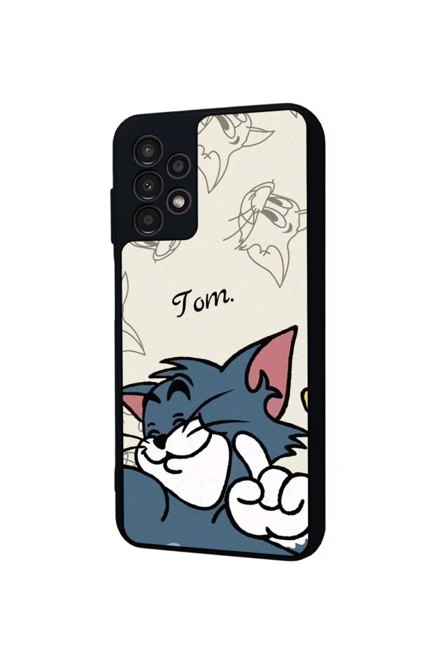 Samsung Galaxy A23 Uyumlu Tom And Jerry Tasarımlı Glossy Premium Kılıf