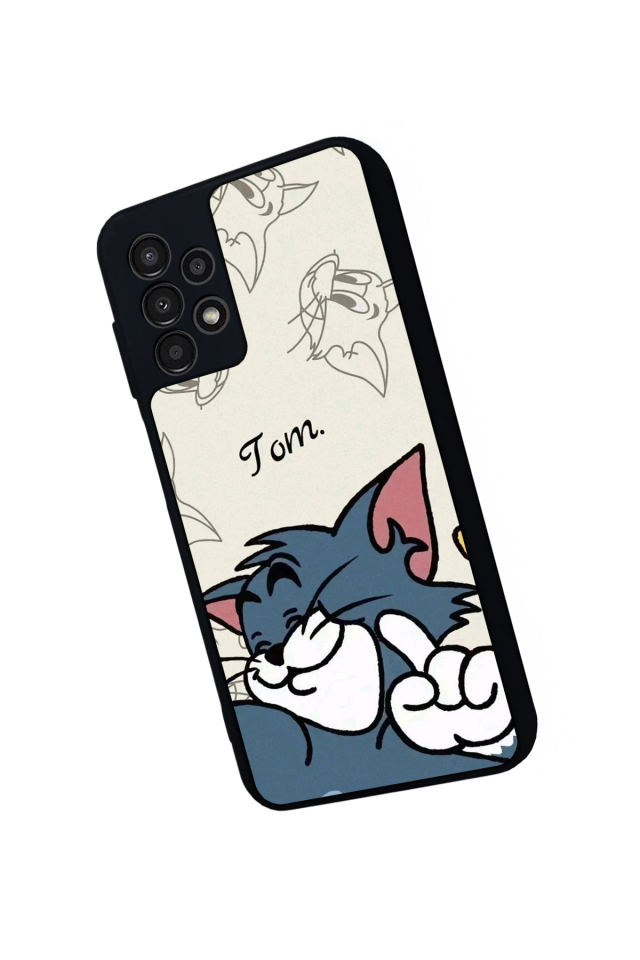 Samsung Galaxy A23 Uyumlu Tom And Jerry Tasarımlı Glossy Premium Kılıf