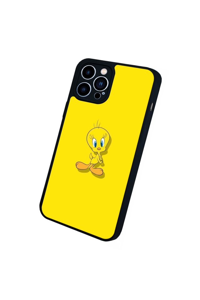 iPhone 13 Pro Max Uyumlu Tweety Tasarımlı Glossy Premium Kılıf