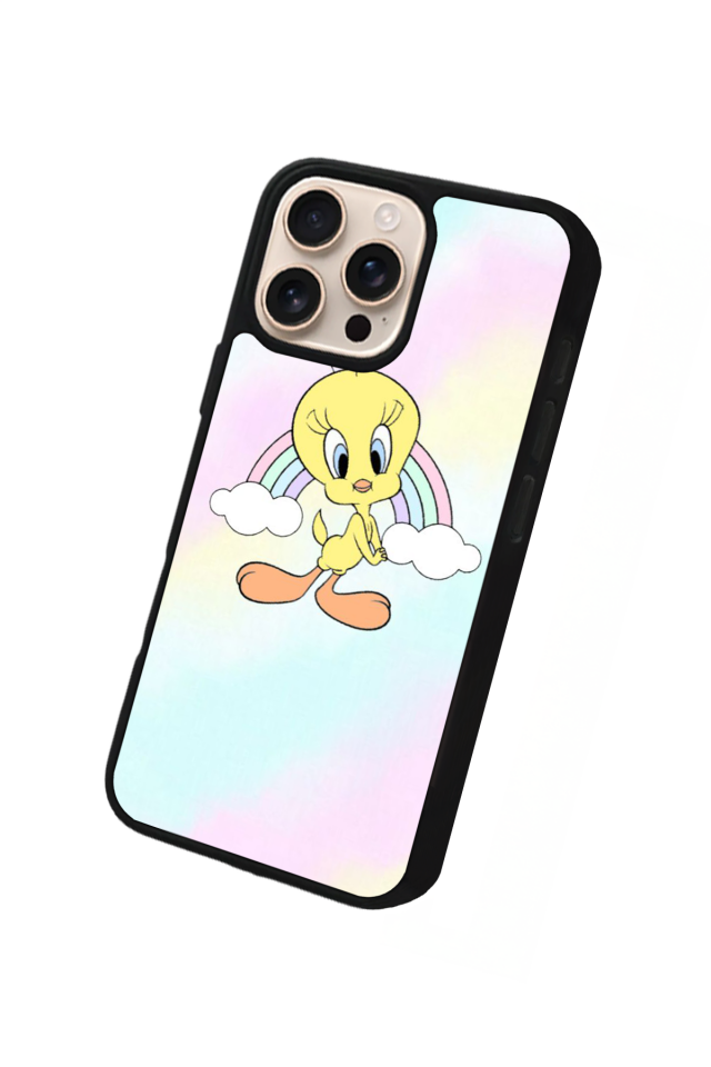 iPhone 14 Pro Max Uyumlu Tweety Tasarımlı Glossy Premium Kılıf