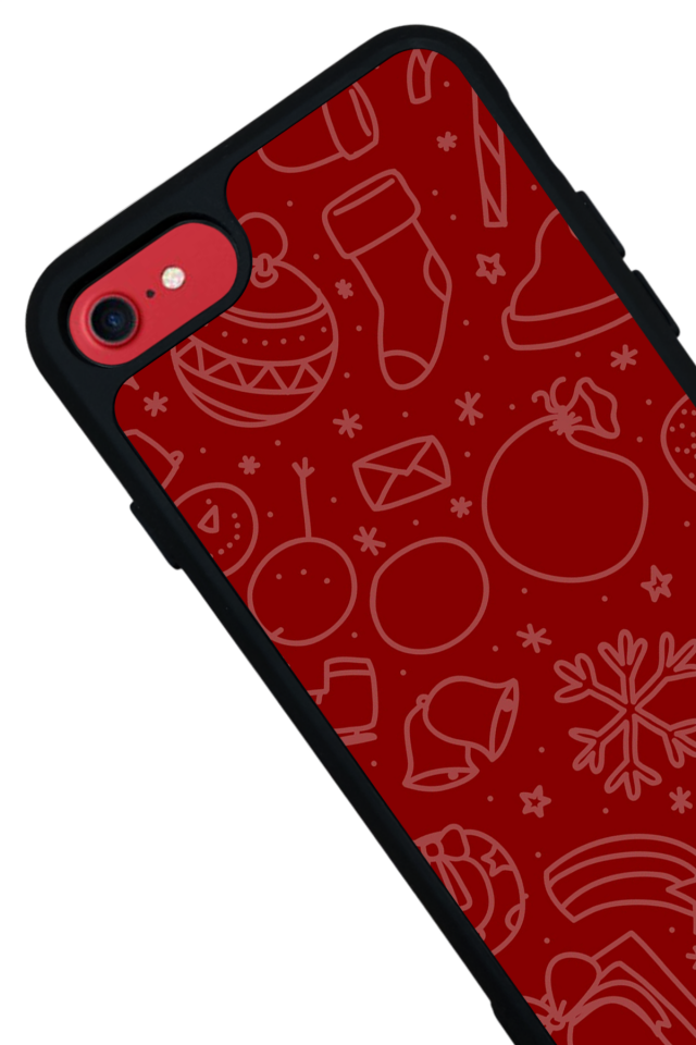 iPhone SE Uyumlu Yilbasi Christmas Tasarımlı Glossy Premium Kılıf