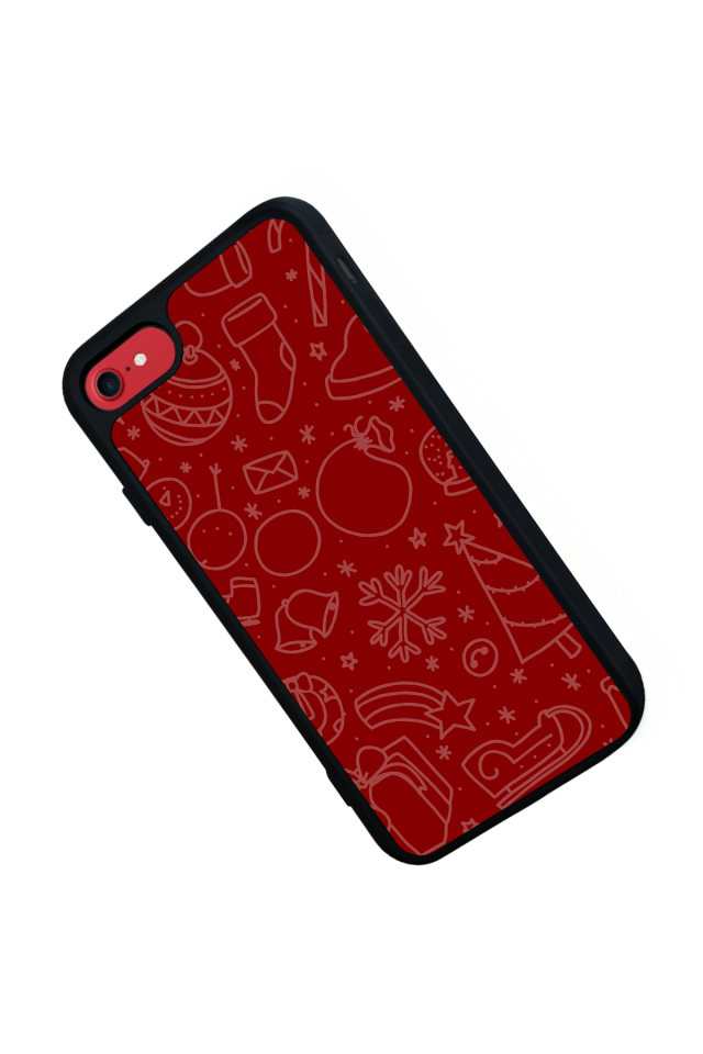 iPhone SE Uyumlu Yilbasi Christmas Tasarımlı Glossy Premium Kılıf