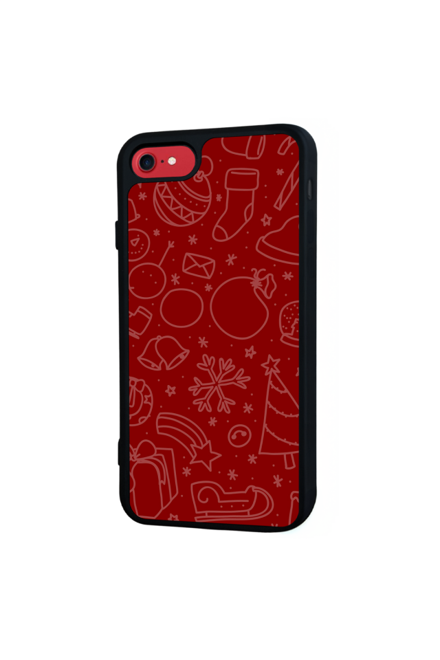 iPhone SE Uyumlu Yilbasi Christmas Tasarımlı Glossy Premium Kılıf