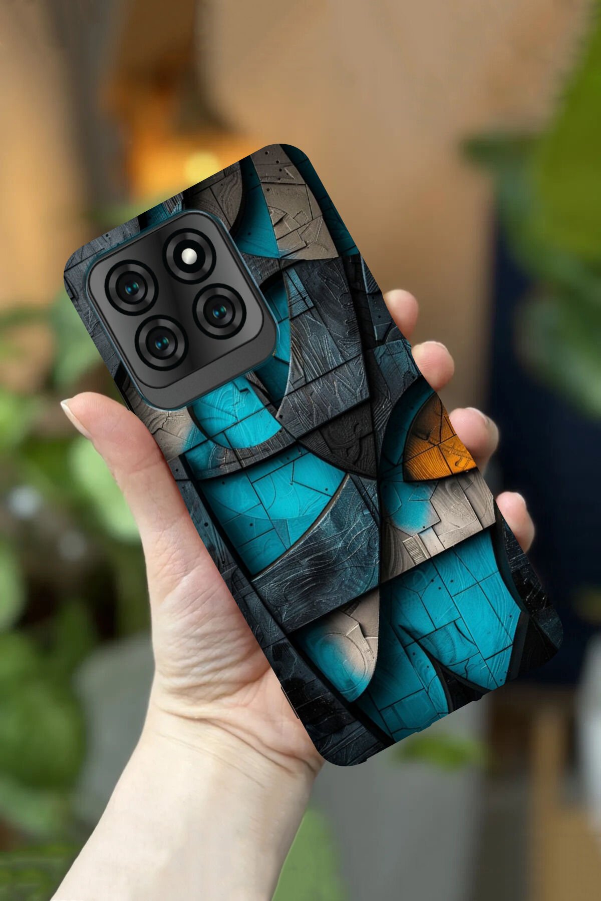 Reeder S71 Uyumlu Kamera Korumalı Tablo Desenli HD Baskılı Silikon Kılıf