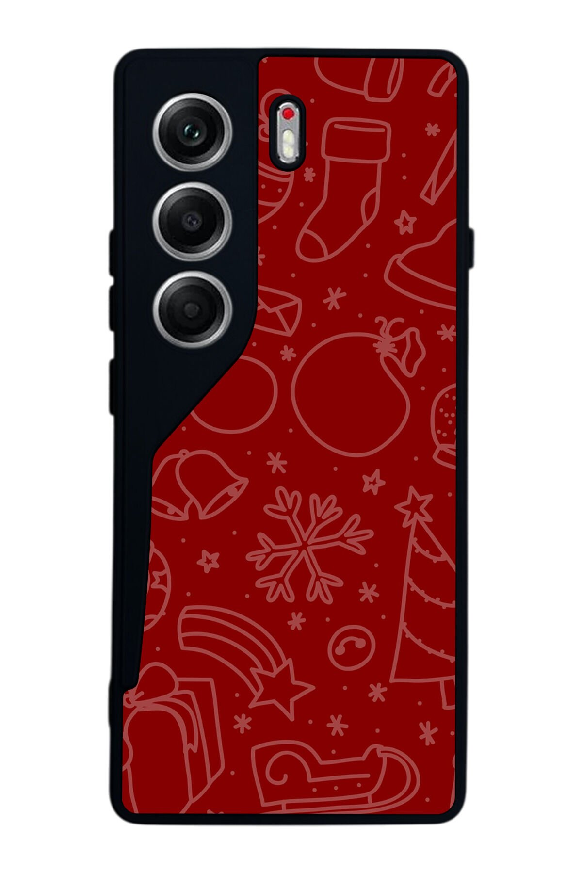 Tecno Camon 40 Uyumlu Yilbasi Christmas Tasarımlı Glossy Premium Kılıf