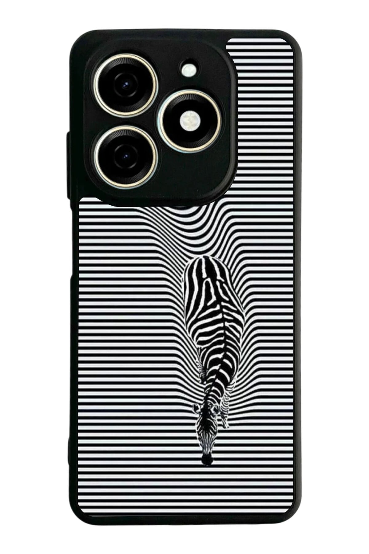 Tecno Spark 20/20C Uyumlu Çizgi Sanatı Tasarımlı Glossy Premium Kılıf