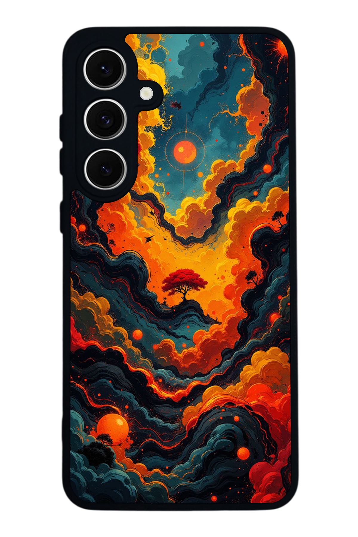 Samsung Galaxy S24 FE Uyumlu Abstract Tasarımlı Glossy Premium Kılıf