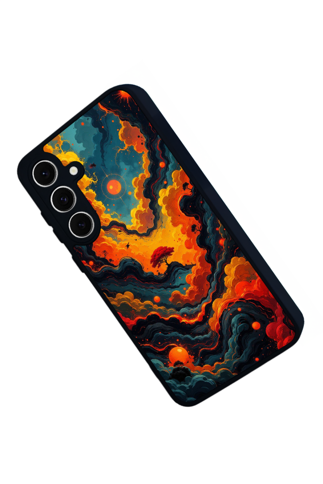 Samsung Galaxy S24 FE Uyumlu Abstract Tasarımlı Glossy Premium Kılıf