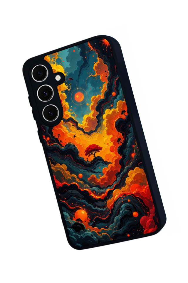 Samsung Galaxy S24 FE Uyumlu Abstract Tasarımlı Glossy Premium Kılıf