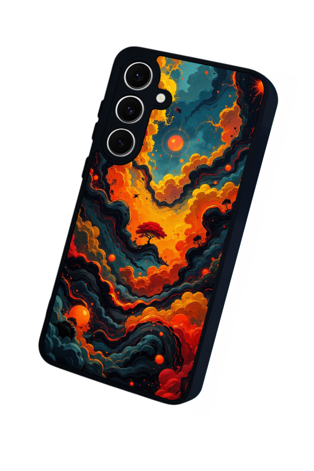Samsung Galaxy S24 FE Uyumlu Abstract Tasarımlı Glossy Premium Kılıf