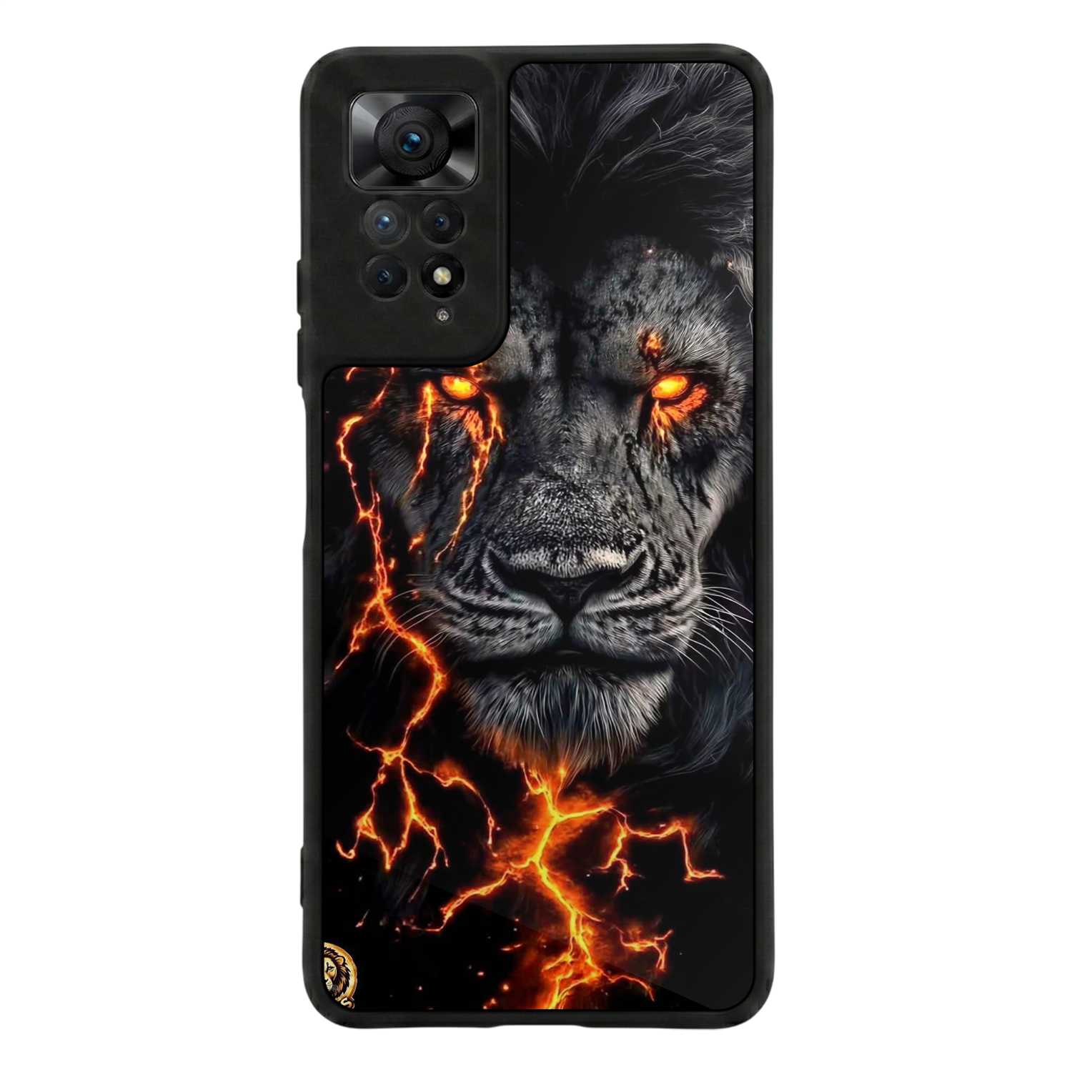 Xiaomi Redmi Note 12 Pro Uyumlu Aslan Tasarımlı Glossy Premium Kılıf