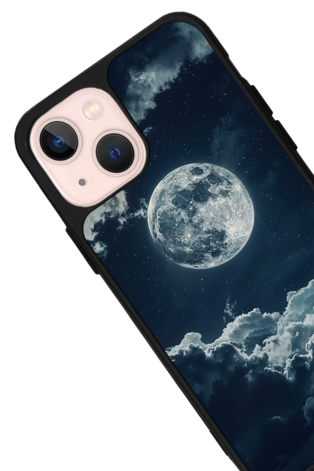 iPhone 13/14 Uyumlu Ay Tasarımlı Glossy Premium Kılıf