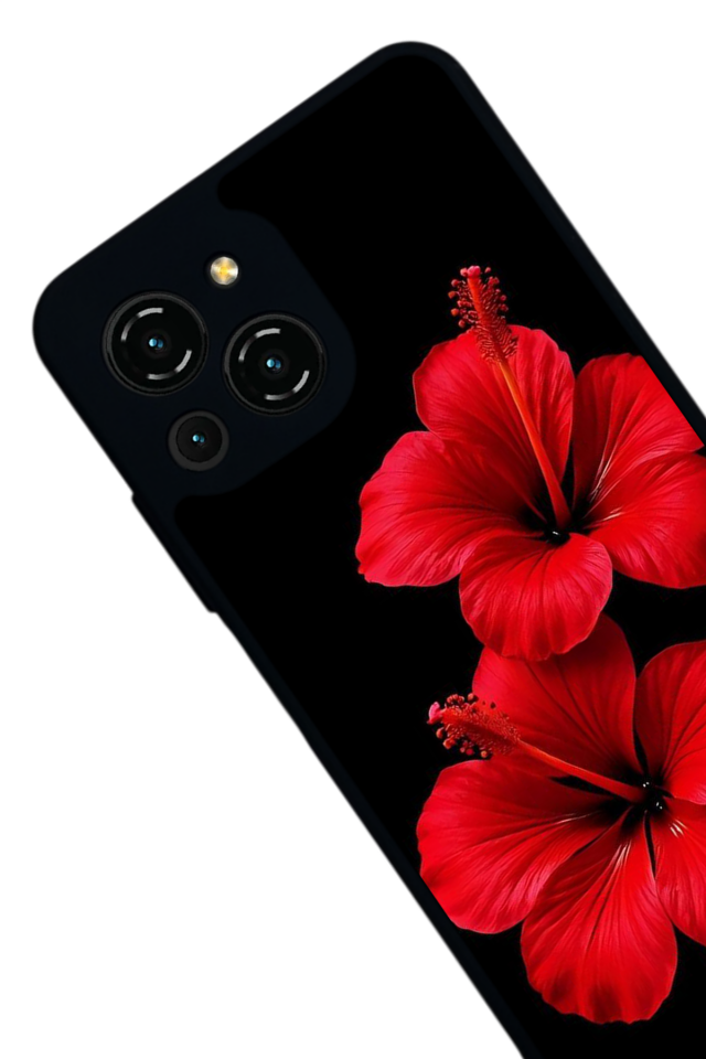 Reeder S23 Pro Max Uyumlu Cicek Tasarımlı Glossy Premium Kılıf