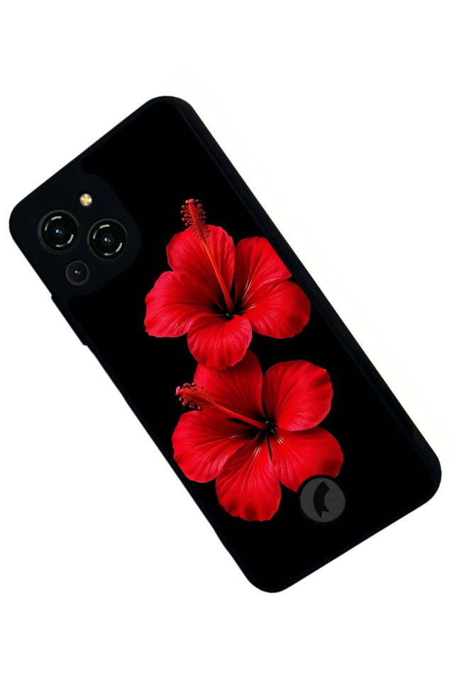 Reeder S23 Pro Max Uyumlu Cicek Tasarımlı Glossy Premium Kılıf