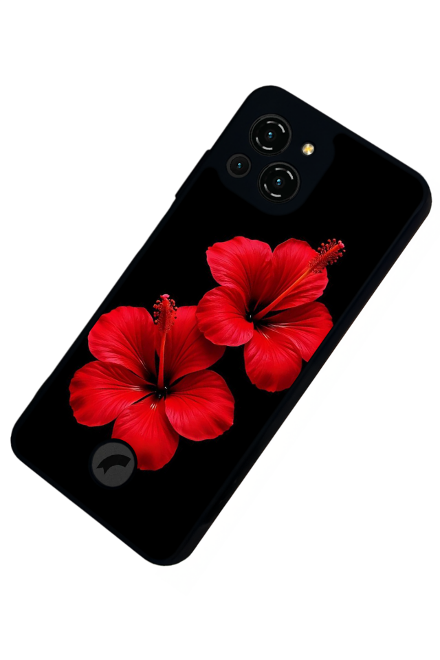 Reeder S23 Pro Max Uyumlu Cicek Tasarımlı Glossy Premium Kılıf