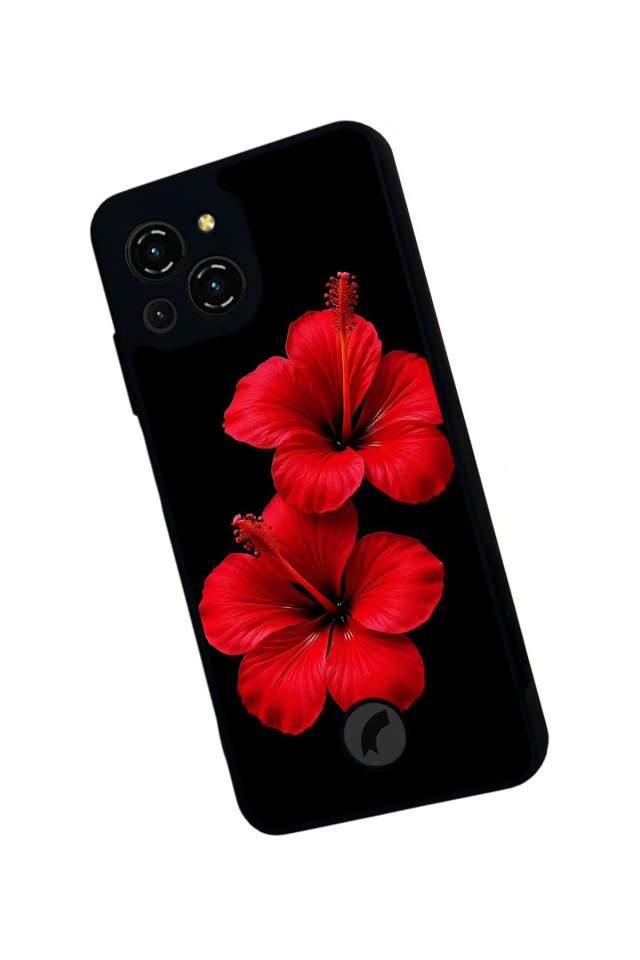 Reeder S23 Pro Max Uyumlu Cicek Tasarımlı Glossy Premium Kılıf