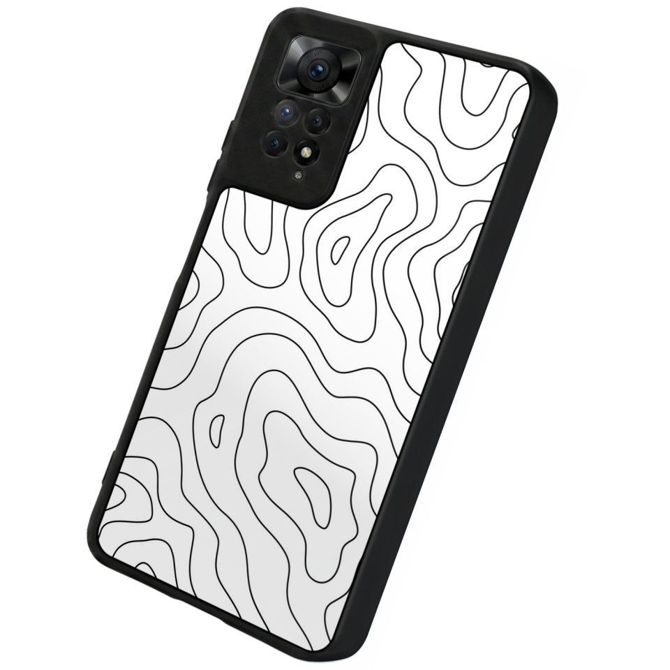 Xiaomi Redmi Note 11 Pro Uyumlu Çizgi Sanatı Tasarımlı Glossy Premium Kılıf