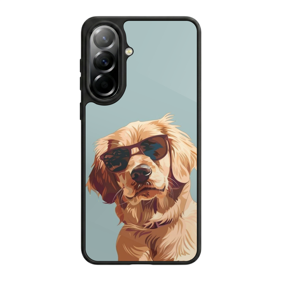 Samsung Galaxy A57 Uyumlu Golden Kopek Tasarımlı Glossy Premium Kılıf