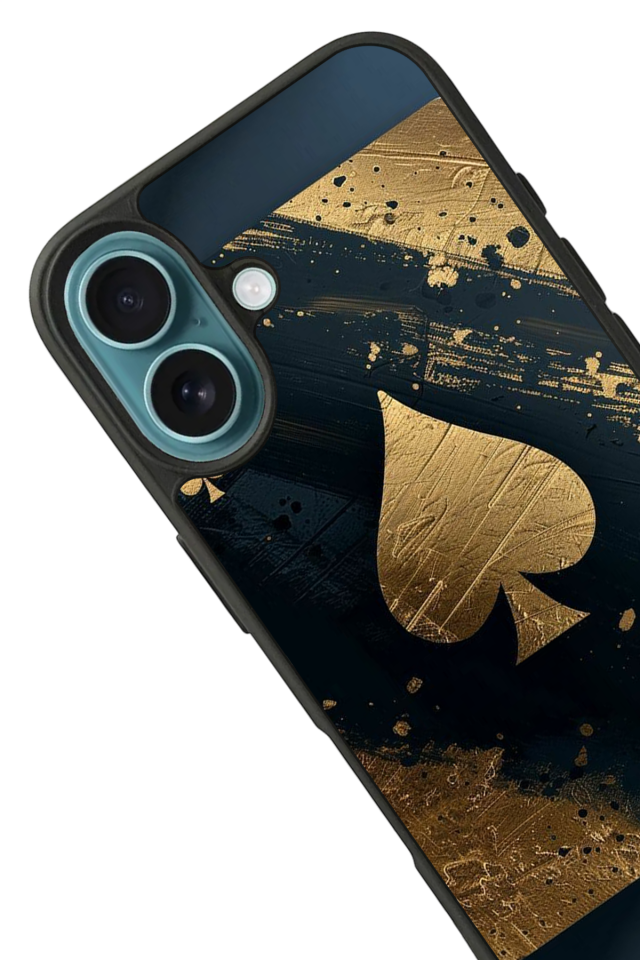 iPhone 16 Plus Uyumlu Kart Tasarımlı Glossy Premium Kılıf