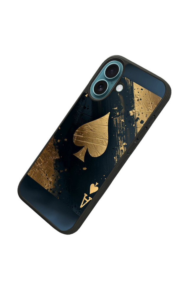iPhone 16 Plus Uyumlu Kart Tasarımlı Glossy Premium Kılıf