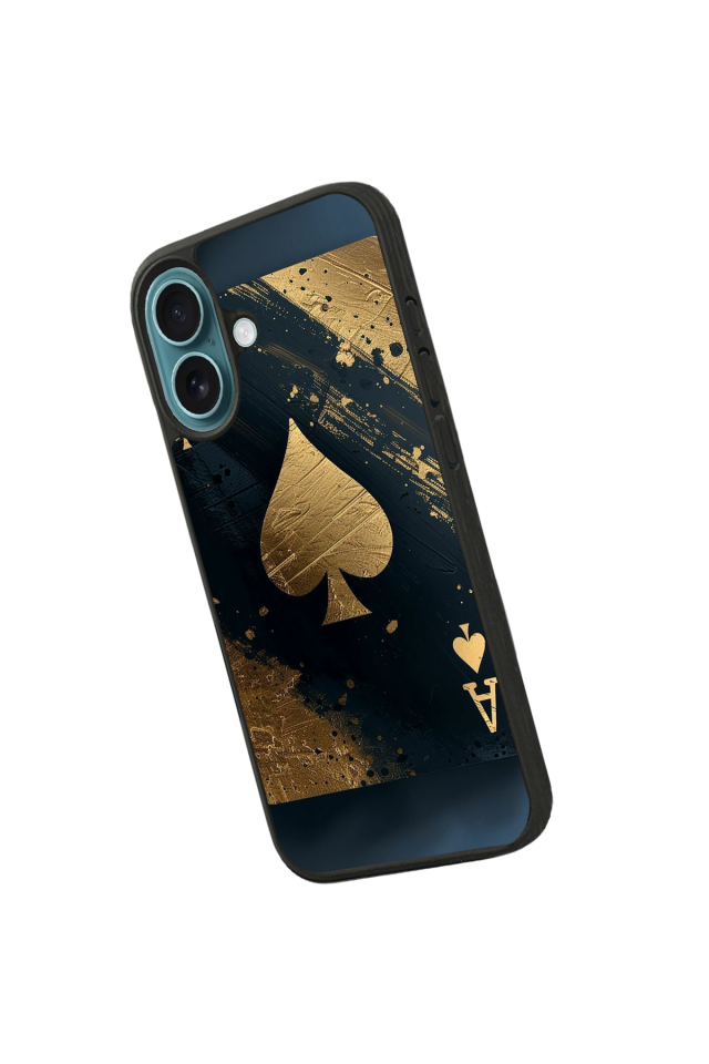 iPhone 16 Plus Uyumlu Kart Tasarımlı Glossy Premium Kılıf