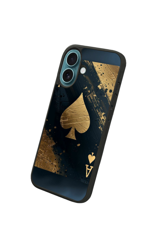 iPhone 16 Plus Uyumlu Kart Tasarımlı Glossy Premium Kılıf