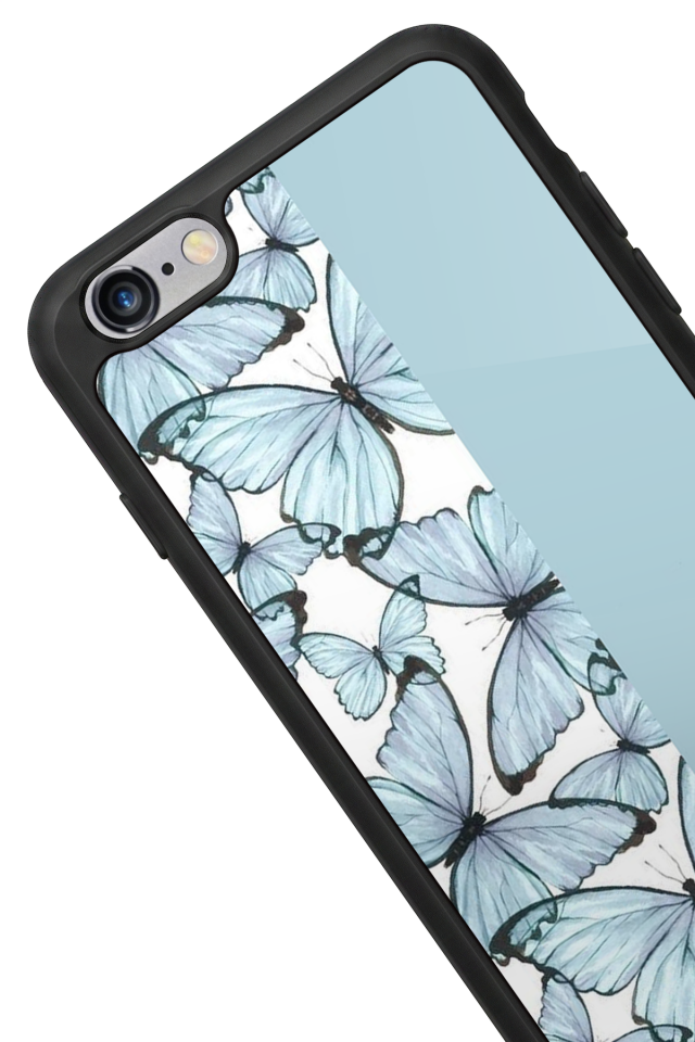 iPhone 6 Plus Uyumlu Kelebek Tasarımlı Glossy Premium Kılıf
